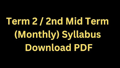 4th to 12th Term 2 Syllabus Download PDF