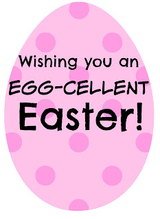 Wishing you an Egg-cellent Easter printable tags @michellepaigeblogs.com