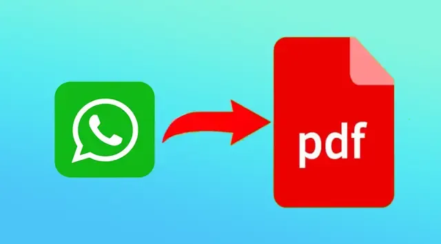 حفظ محادثة واتس اب في ملف PDF