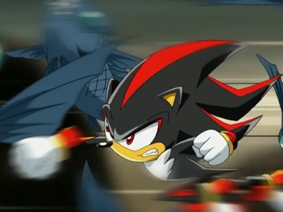 Sonic X  Shadow Protects Molly and Defeats the Meterex 