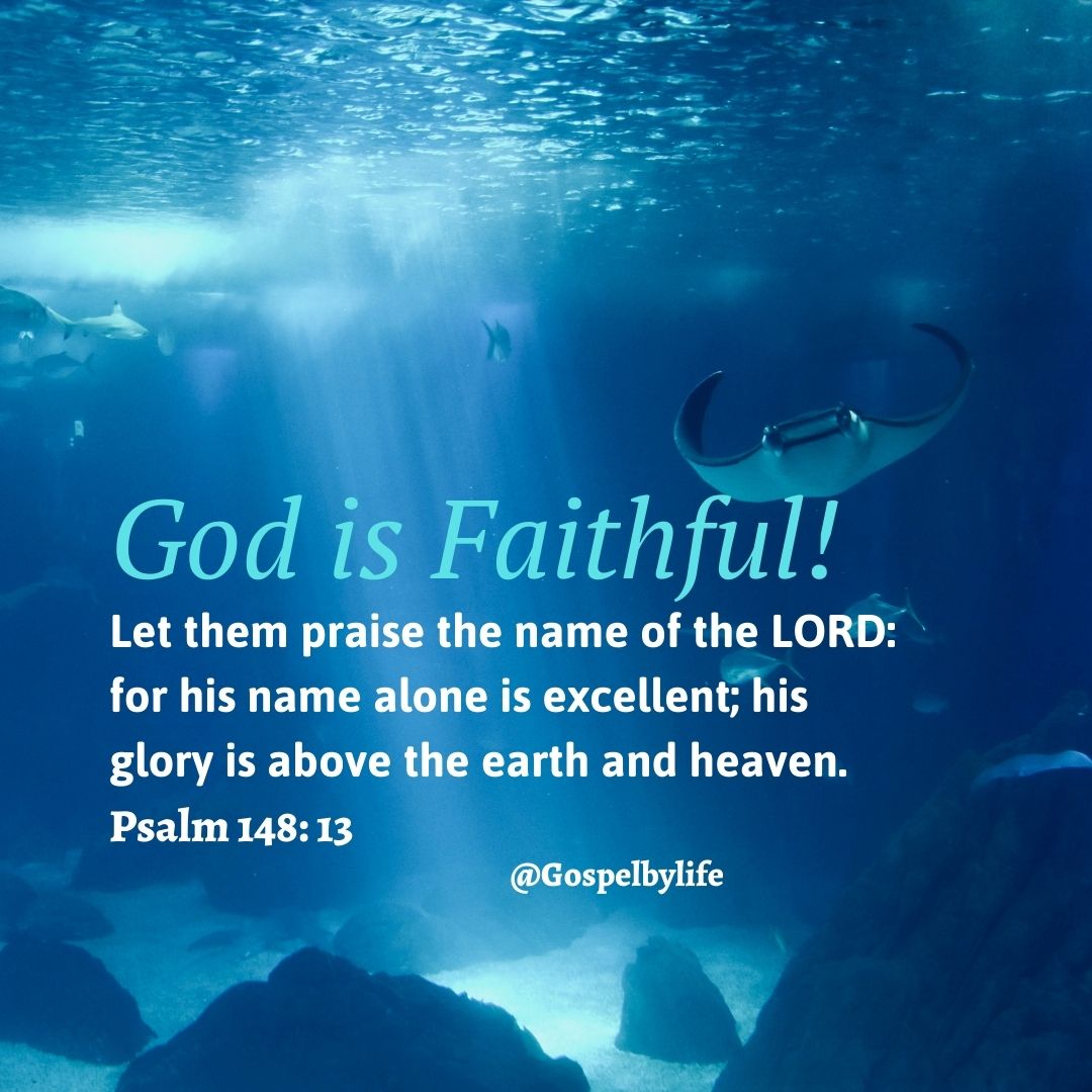 Beautiful biblical image God is Faithful