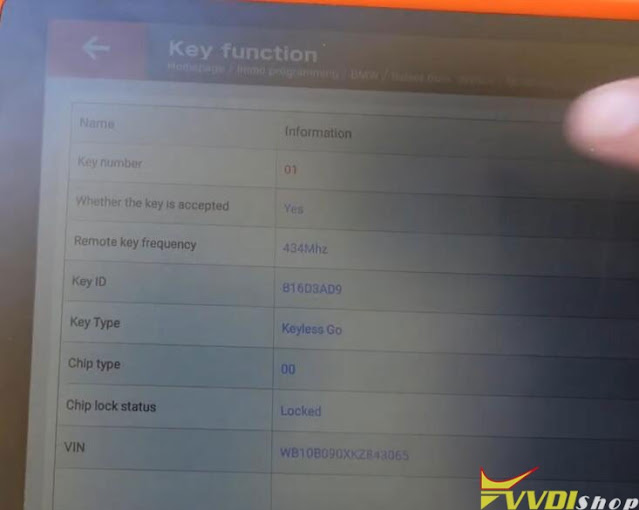 VVDI Key Tool Plus Add BMW GD850 Motorcycle Key 13