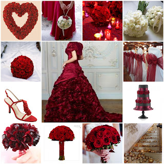 christmas wedding mood board