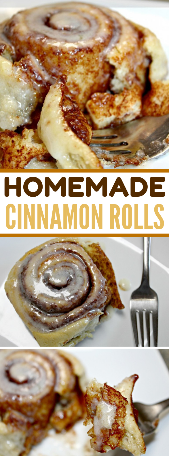 Homemade Cinnamon Rolls {Soft & Delicious!} #desserts #breakfast