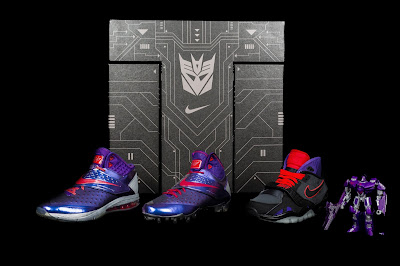 Nike x Habro Calvin Johnson “Megatron” Transformers Sneakers & Action Figure Pack