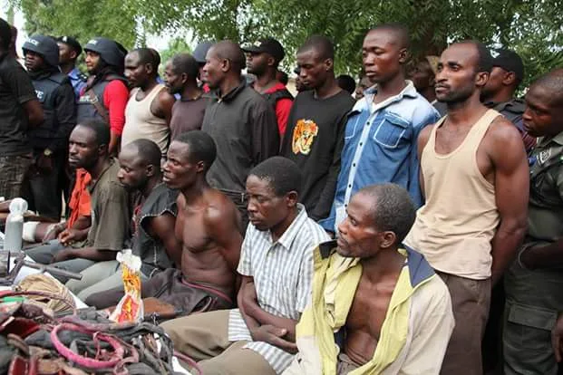  Photos: Police parade vicious gang that slaughtered 19 villagers, 2 officers in Niger State including a father and son after collecting ransom