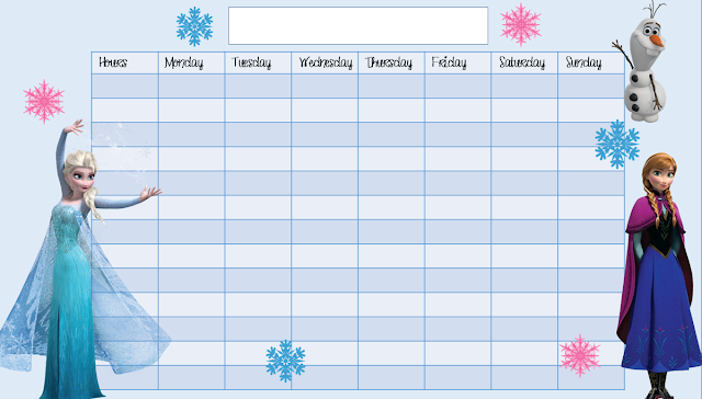 frozen school timetable