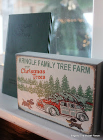 Christmas sign, twas the night before Christmas, antique book, TJMaxx, https://goo.gl/xpejCP