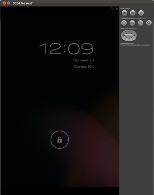 Android Emulator of Nexus 7