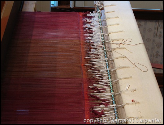 Test weaving the warp