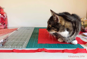 Nearly Insane Quilt - Cat Assistance