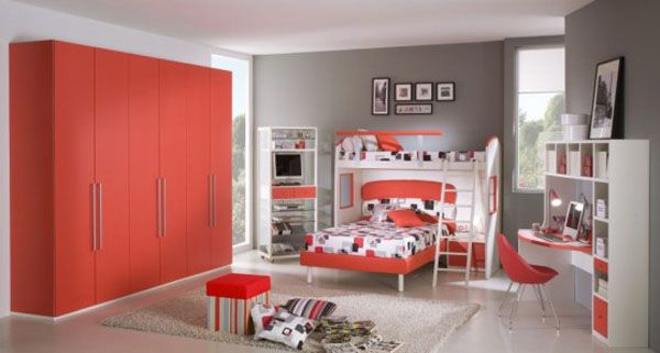 Red Theme Bedroom
