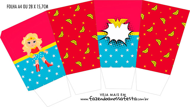 Blondie Wonder Woman Free Printable Boxes.