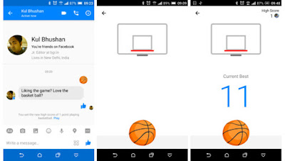  How to play Facebook Messenger hidden basketball game: