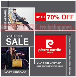 Pierre Cardin Year End Sale 2016