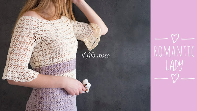 Vestido Romantic Lady Tejido a Crochet