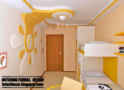 Best creative kids room ceilings design ideas, cool false ceiling with pop wall