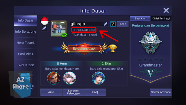 AZShare - Cara Mendapatkan Freya di Mobile Legends - Step 2