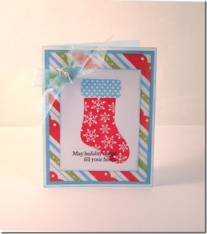 Xmas stocking card