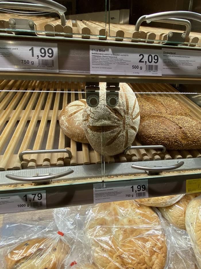 This load of bread I saw at my local supermarket ... I think it saw me first! 
