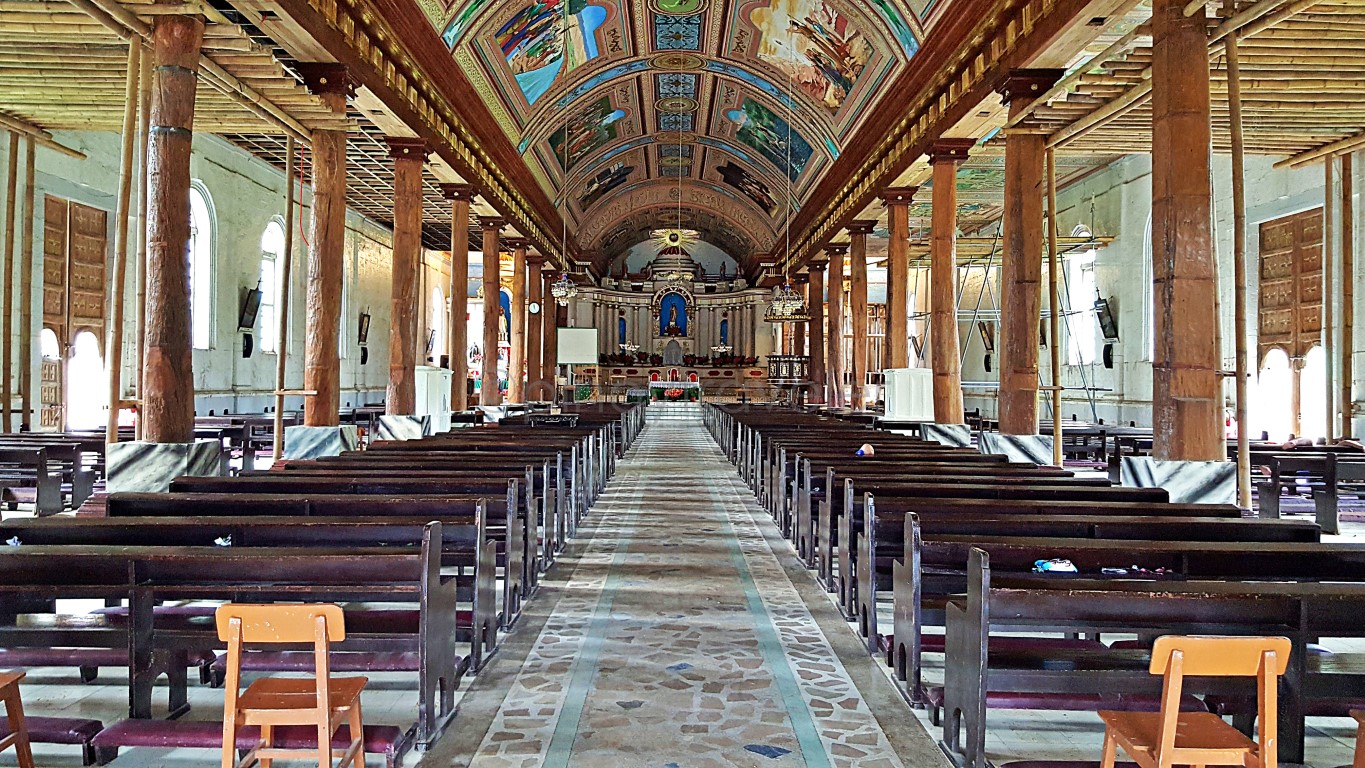 inside St. John the Baptist Parish Church of Garcia-Hernandez, Bohol