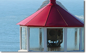 Close-up of Trinidad Memorial Lighthouse Lens