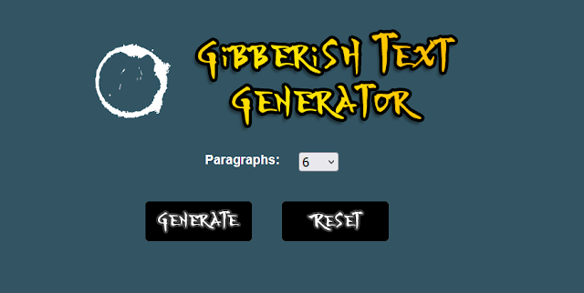 Dungeon Crawl Classics Gibberish Text Generator