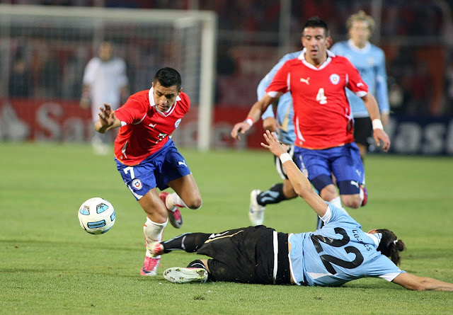 Uruguay y Chile en Copa América 2011, 8 de julio