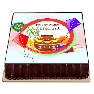 Sankranthi Chocolate Photo Cake