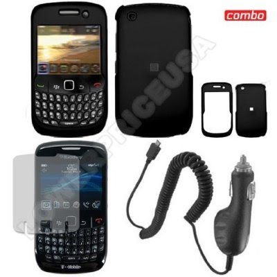 Blackberry Gemini on Blackberry Gemini 8520 Combo Rubber Feel Black Protective Case