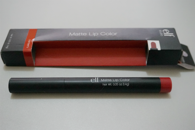 e.l.f. Studio Matte Lip Color in Cranberry Review