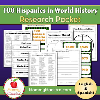 100 Hispanics in World History Research Packet