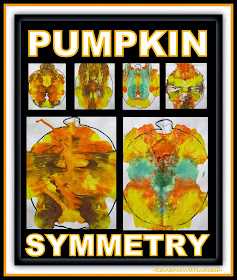 Symmetrical Pumpkin Paintings via RainbowsWithinReach