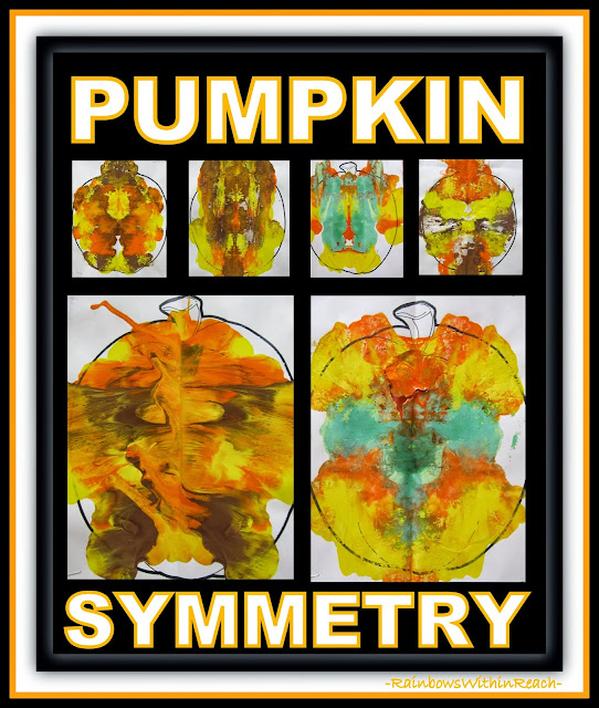 Symmetrical Pumpkin Paintings via RainbowsWithinReach