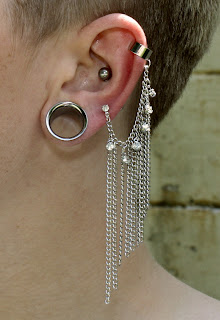 rhinestone ear cuff