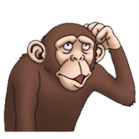 gambar lucu png monyet  untuk emoticon sosial media