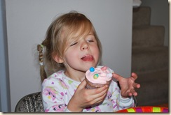 eating cupcakes