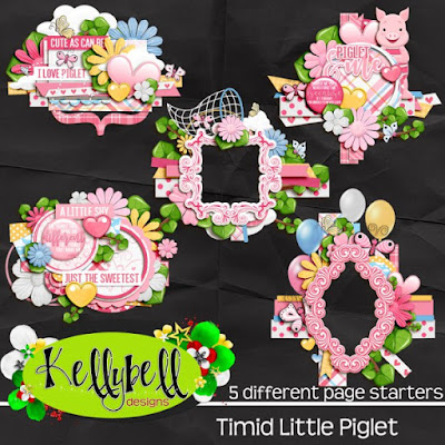 Timid Little Piglet Page Starters