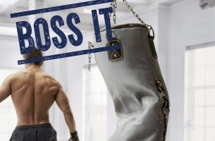 Scimx boss it advert with destroyed punching bag