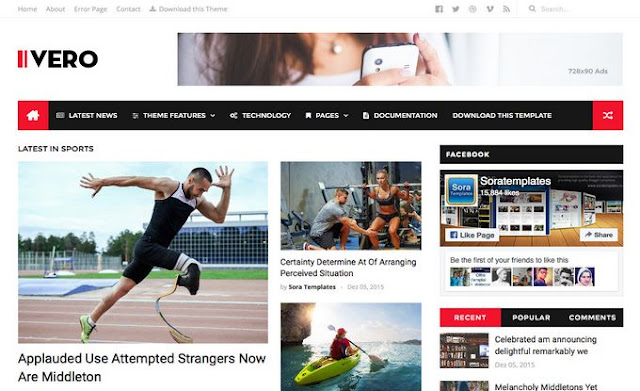 Ivero Blogger Template. Blog and magazine blogger template help to design your magazine blogs. Thats help to make your magazine blog awesome look and eye catching design. Download Ivero Blogger Template.
