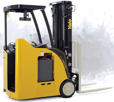 Xe nâng điện đứng lái Yale battery forklift