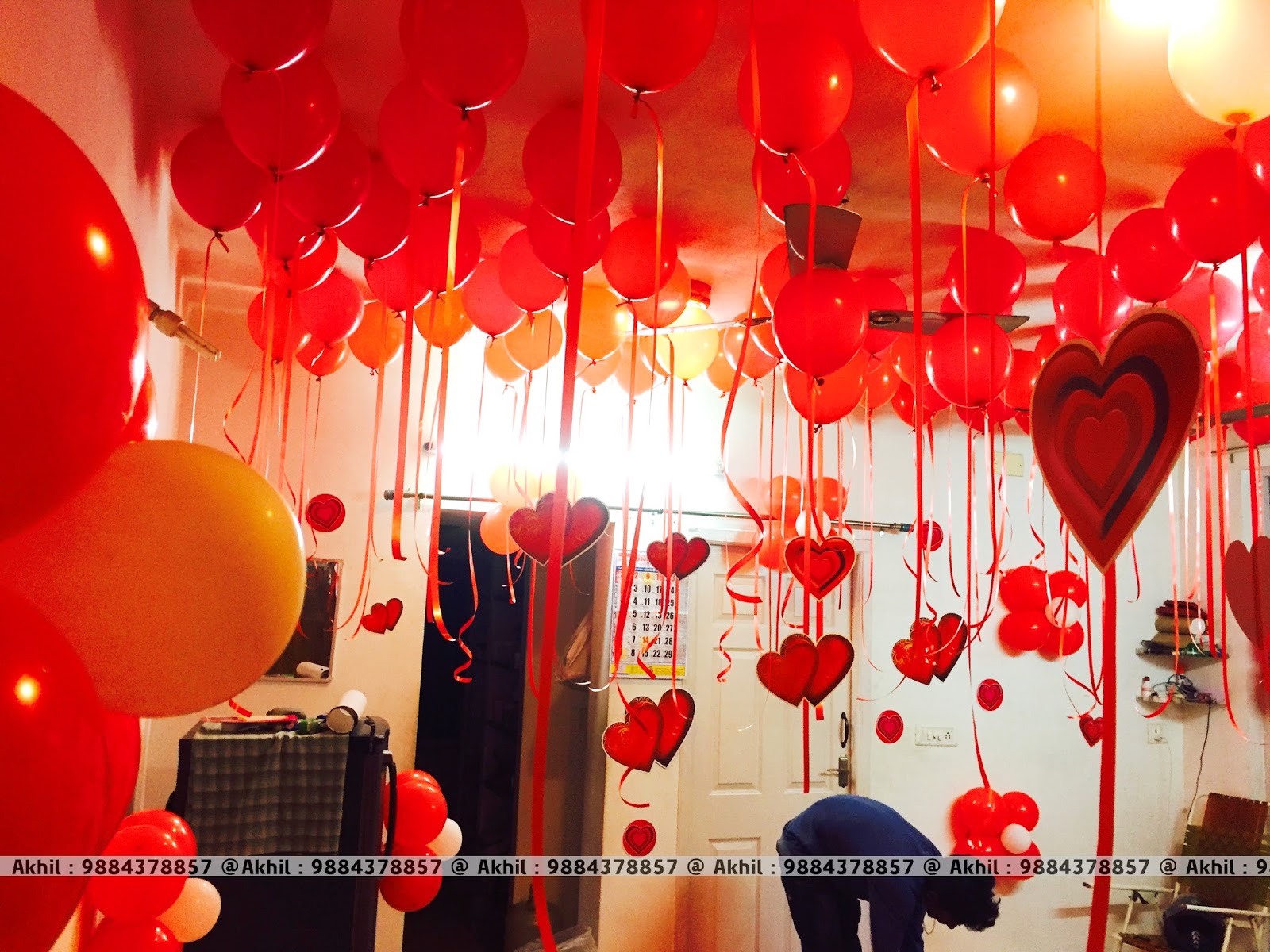 Balloon Decoration  Ideas For Birthday  Party At Home 