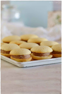 philadelphia whoopies de postre- receta fácil de whoopies- whoopies (bizcochos rellenos)