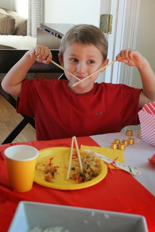 eating with chopsticks