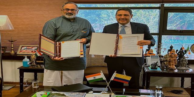 Ministros Tic India y Colombia