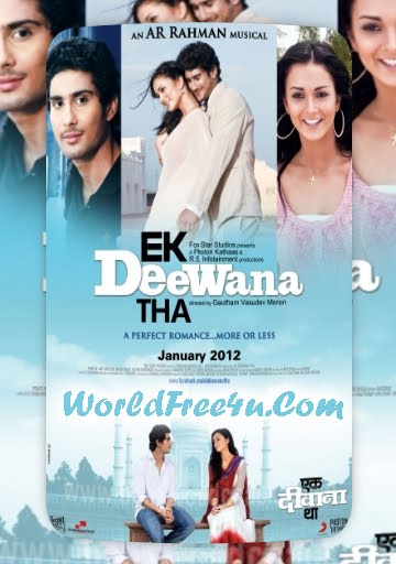 Poster Of Ekk Deewana Tha (2012) In 300MB Compressed Size PC Movie Free Download At worldfree4u.com