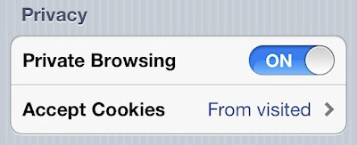 ipad private browsing