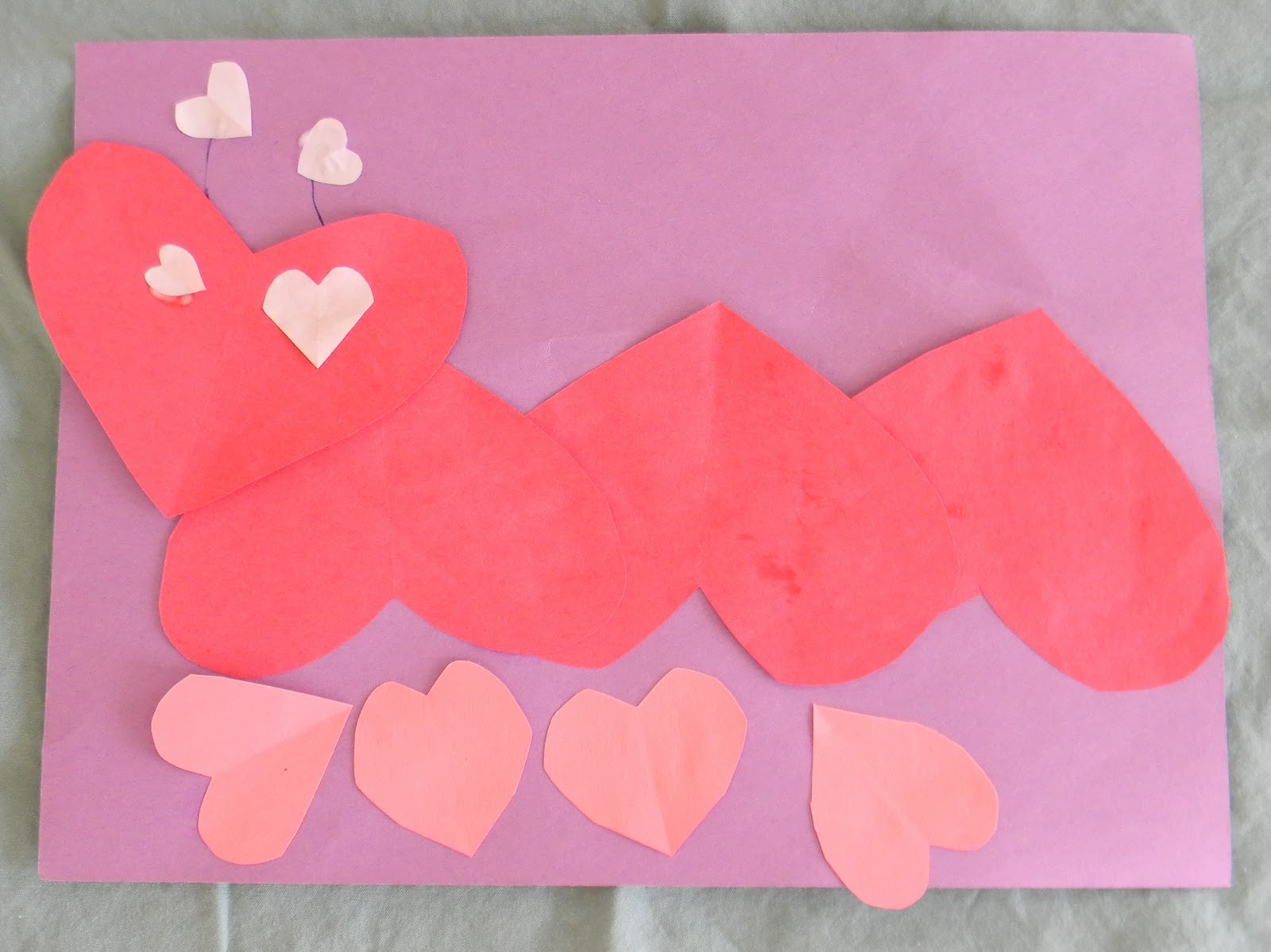 Preschool Crafts for Kids*: Valentine's Day Heart Caterpillar ...