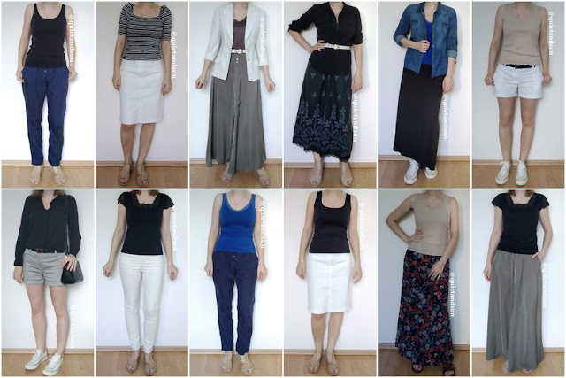 project 333 my outfits for summer