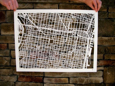 11 Creative and Cool Hand Cut Paper Maps (11) 6